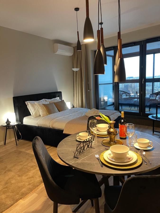 Apartamento Vistula Terraces 10Th Floor Cracovia Exterior foto